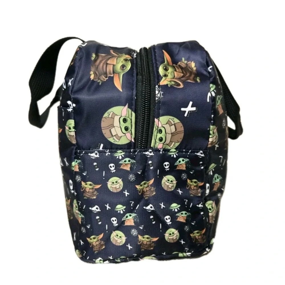 Anime Cartoon Print Grogu - Baby Yoda Insulated Lunch Bag Cooler Tote Kids New